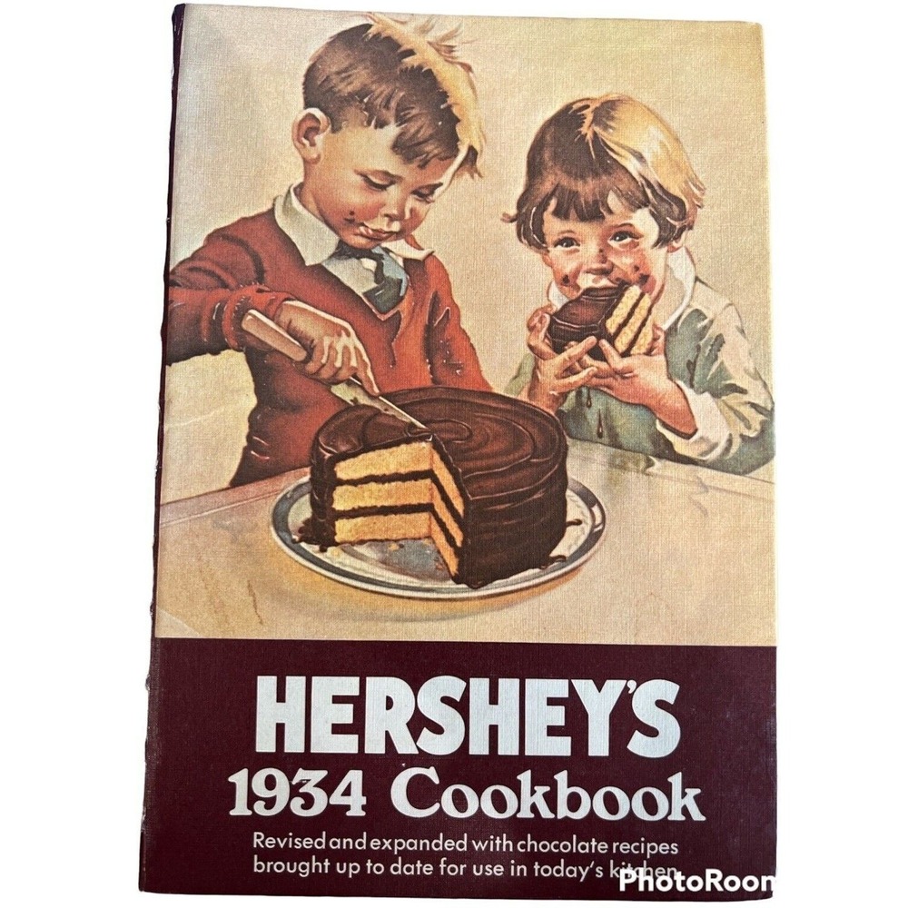 Hershey's 1934 Cookbook Revised Expanded 1971 Spiral Bound Chocolate Recipes
